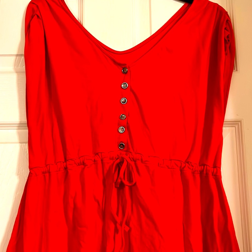 Neon Buddha coral dress